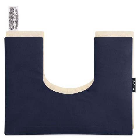 - Navy Blue Cotton Fabric with Organic Lavender Removable Cover (Personalised with Text)
