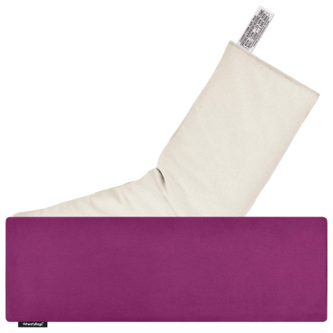 (49cm x 15cm) - Purple Cotton Fabric with Organic Lavender Removable Cover (Personalised with Text)