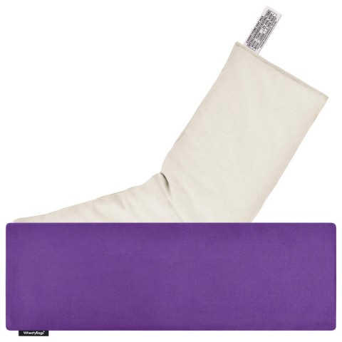 (49cm x 15cm) - Purple Polycotton Fabric with Organic Lavender Removable Cover (Personalised with Text)
