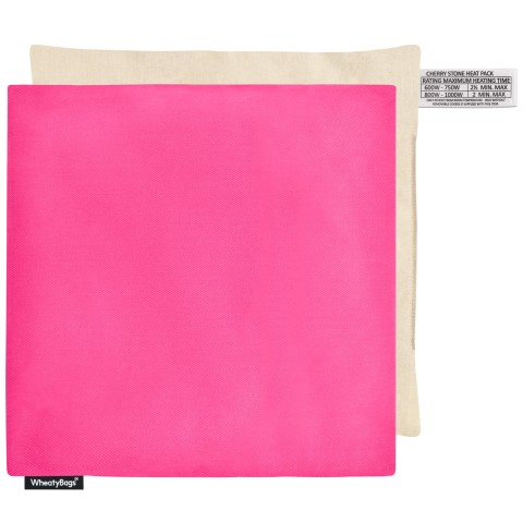 (23cm) - Bubblegum Pink Cotton Fabric with Organic Lavender and Removable Cover (Personalised with Text)