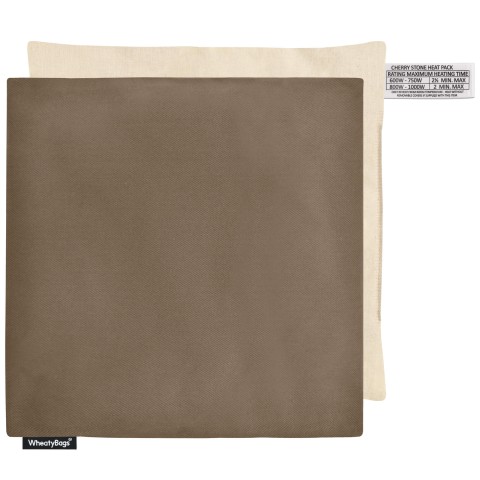 (23cm) - Chocolate Luxury Cotton Fabric with Organic Lavender and Removable Cover (Personalised with Text)