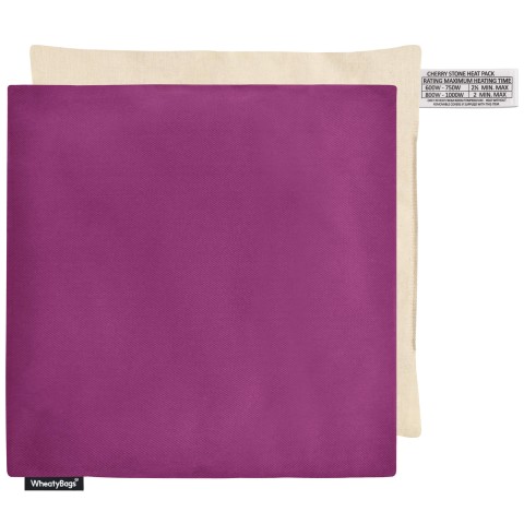 (23cm) - Purple Cotton Fabric with Organic Lavender and Removable Cover (Personalised with Text)