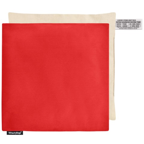 (23cm) - Red Cotton Fabric with Organic Lavender and Removable Cover (Personalised with Text)