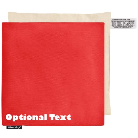 (23cm) - Red Polycotton Fabric with Organic Lavender and Removable Cover