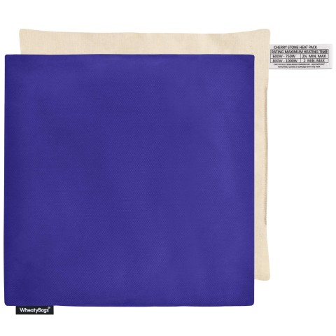 (23cm) - Royal Blue Cotton Fabric with Organic Lavender and Removable Cover (Personalised with Text)