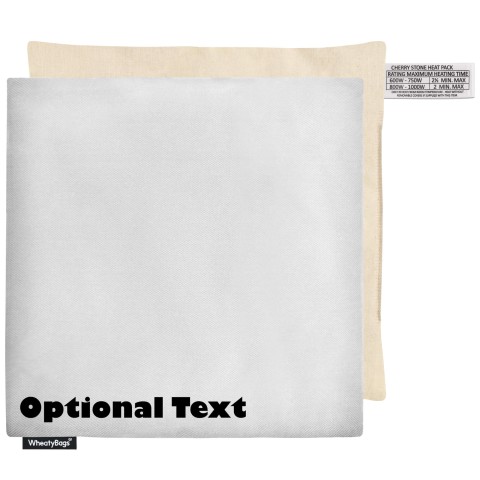 (23cm) - White Polycotton Fabric with Organic Lavender and Removable Cover