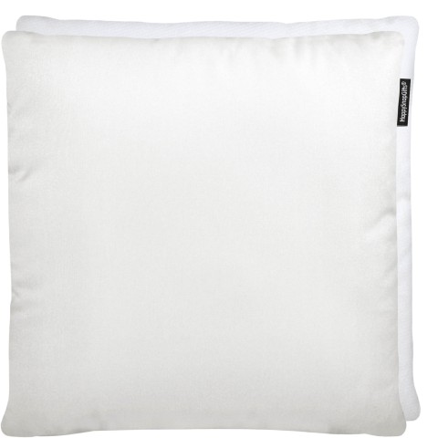 (40cm) - White Polycotton Fabric and Removable Cover (Zip) (Personalised with Text)