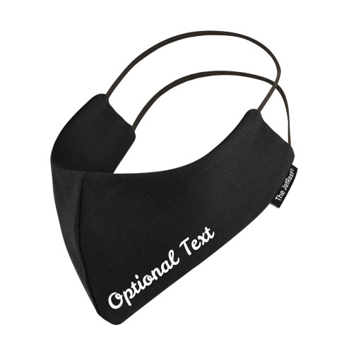 (Regular) Black Cotton Fabric Round the Ear Elastic (2 Layer Cotton Construction)