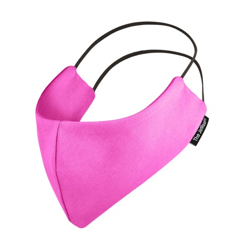 (Regular) - Bubblegum Pink Cotton Fabric Round the Head Elastic (Personalised with Text) (2 Layer Cotton Construction)