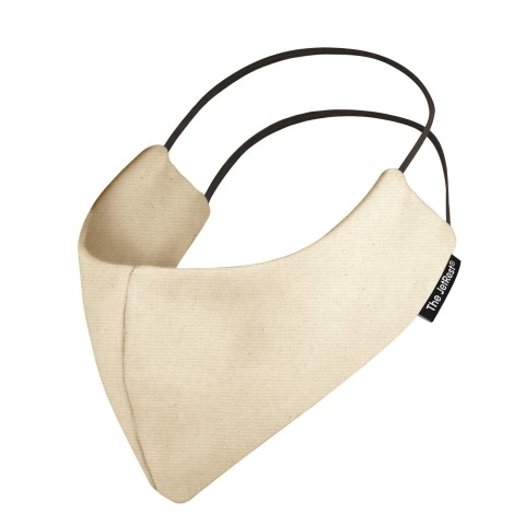 (Regular) - Natural Organic Cotton Round the Ear Elastic (Personalised with Text) (2 Layer Cotton Construction)