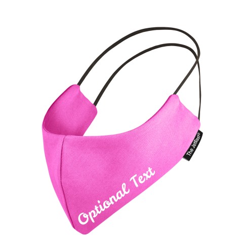 (Small) - Bubblegum Pink Cotton Fabric Round the Head Elastic (2 Layer Cotton Construction)
