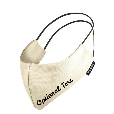 (Small) - Natural Cotton Fabric Round the Ear Elastic (2 Layer Cotton Construction)