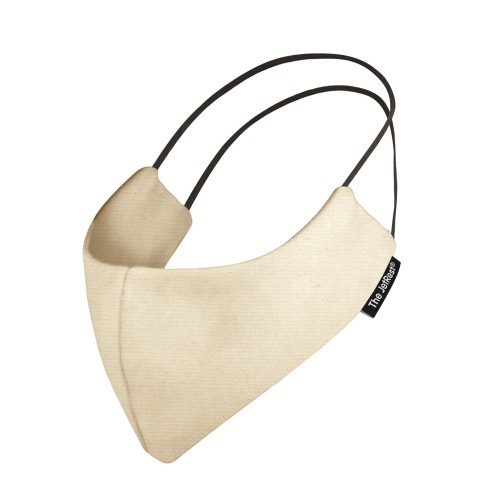 (Small) - Natural Organic Cotton Round the Ear Elastic (Personalised with Text) (2 Layer Cotton Construction)