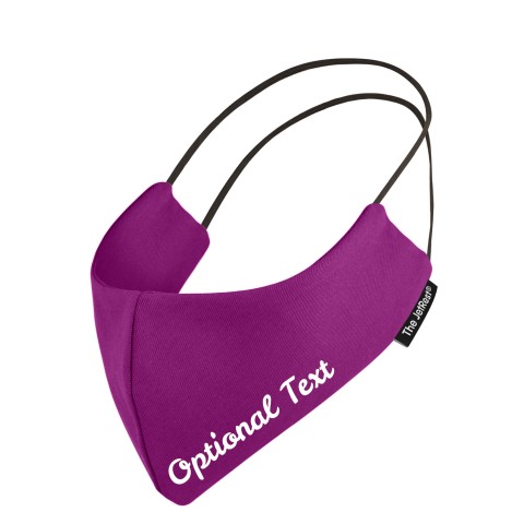 (Small) - Purple Cotton Fabric Round the Ear Elastic (3 Layer Cotton, Polypropylene, Cotton Construction)