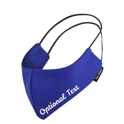 (Small) - Royal Blue Cotton Fabric Round the Ear Elastic (2 Layer Cotton Construction)