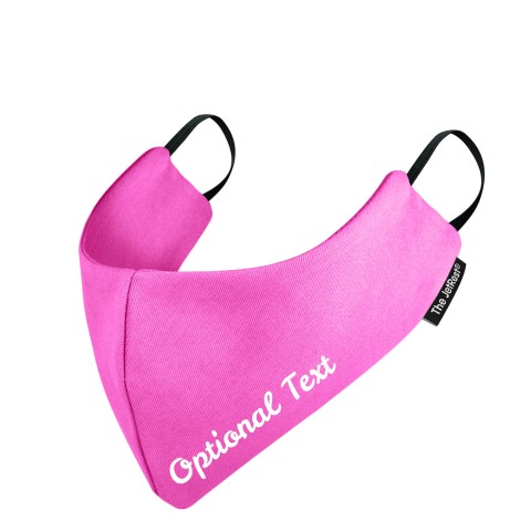 (Regular) - Bubblegum Pink Cotton Fabric Round the Ear Elastic (3 Layer Cotton, Polypropylene, Cotton Construction)