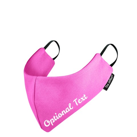 (Small) - Bubblegum Pink Cotton Fabric Round the Ear Elastic (3 Layer Cotton, Polypropylene, Cotton Construction)