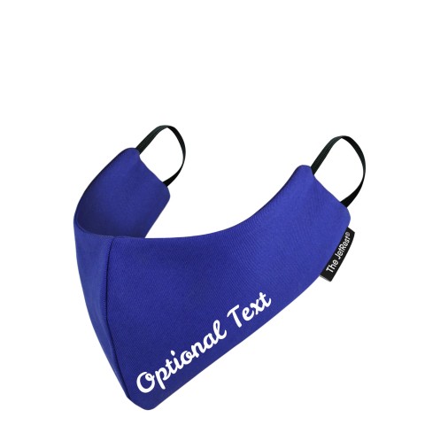 (Small) - Royal Blue Cotton Fabric Round the Ear Elastic (2 Layer Cotton Construction)
