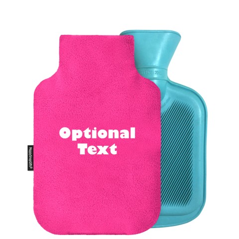 - 800ml Generic from Stock Available Colours - Fuchsia Pink Fleece Fabric Removable Cover (Personalised with Text)