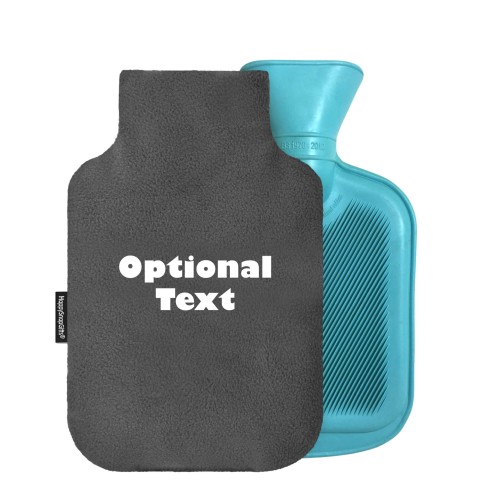 - 800ml Generic from Stock Available Colours - Grey Fleece Fabric Removable Cover (Personalised with Text)