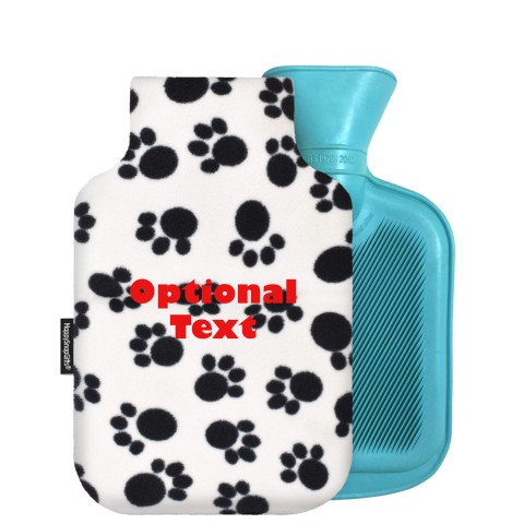 - 800ml Generic from Stock Available Colours - Paws Fleece Fabric Removable Cover (Personalised with Text)