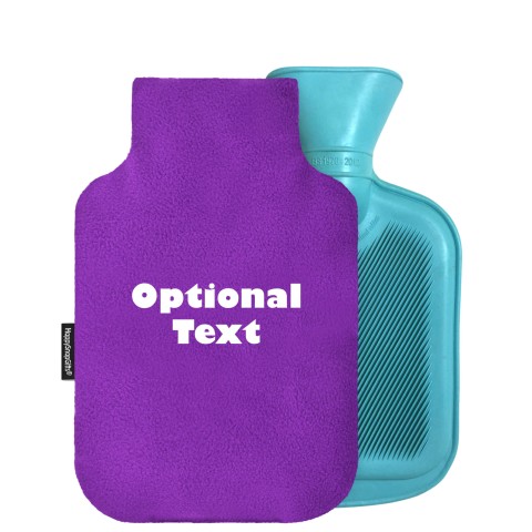 - 800ml Generic from Stock Available Colours - Purple Fleece Fabric Removable Cover (Personalised with Text)