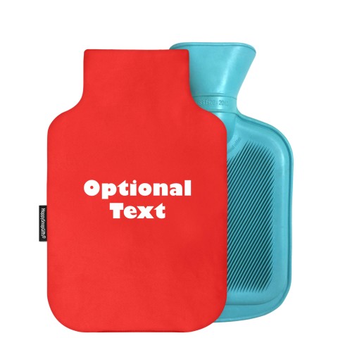 - 800ml Generic from Stock Available Colours - Red Cotton Fabric Removable Cover (Personalised with Text)