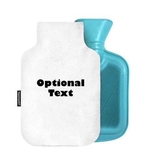 - 800ml Generic from Stock Available Colours - White Fleece Fabric Removable Cover (Personalised with Text)