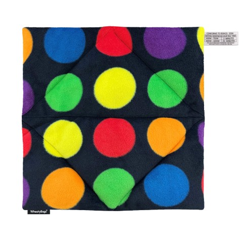 - Ludo Colour Spots Fleece Fabric (Personalised with Text)