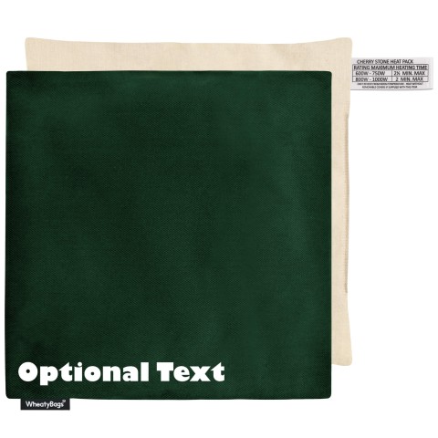 (23cm) - Dark Green Polycotton Fabric with Organic Lavender Removable Cover