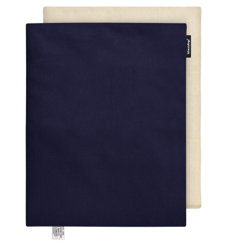 - Navy Blue Cotton Fabric Scented (Organic Lavender Buds) Removable Cover (Personalised with Text)