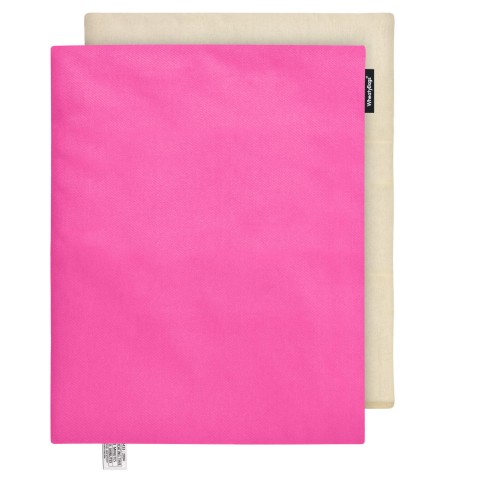 - 40cm x 30cm - Bubblegum Pink Cotton Fabric Scented (Organic Lavender Buds) Removable Cover (Personalised with Text)