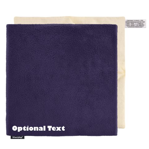 (34cm) - Navy Blue Fleece Fabric Scented (Organic Lavender Buds) Removable Cover