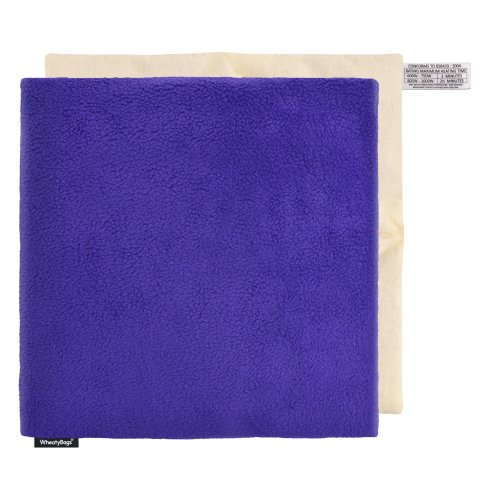 (34cm) - Royal Blue Fleece Fabric Scented (Organic Lavender Buds) Removable Cover (Personalised with Text)