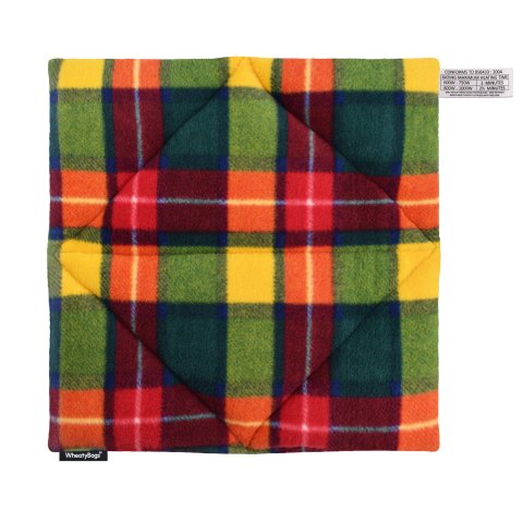 (34cm) - Tartan Fleece Fabric (Personalised with Text)