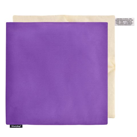 (34cm) - Purple Polycotton Fabric Scented (Organic Lavender Buds) Removable Cover (Personalised with Text)