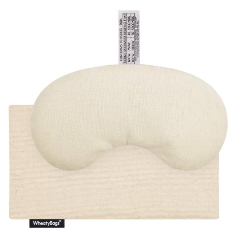 - Millet Seed Filling - 18cm x 11.5cm - Natural Organic Cotton and Removable Cover (Personalised with Text)