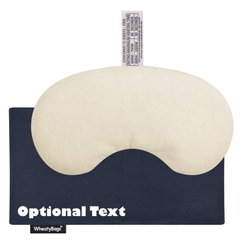 - Millet Seed Filling - 18cm x 11.5cm - Navy Blue Cotton Fabric and Removable Cover