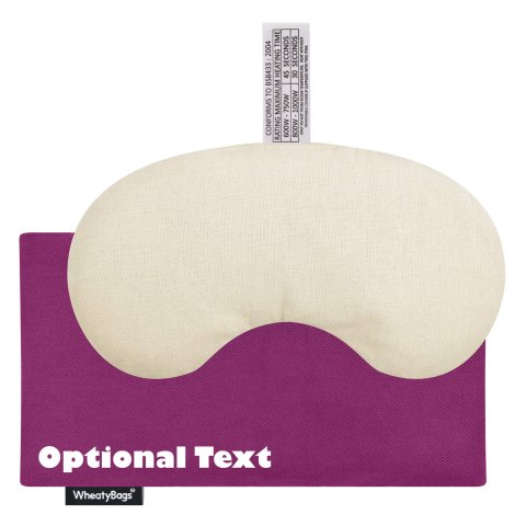 - Millet Seed Filling - 18cm x 11.5cm - Purple Cotton Fabric and Removable Cover
