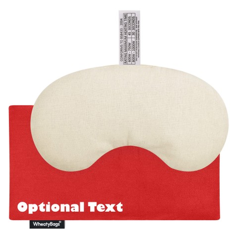 - Millet Seed Filling - 18cm x 11.5cm - Red Cotton Fabric and Removable Cover