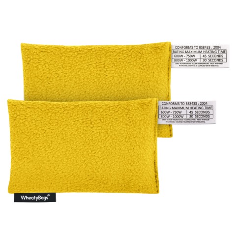 - Yellow Fleece Fabric with Organic Lavender