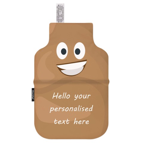- Happy Poo Soft Velvet Polyester Fabric (Personalised with Text)