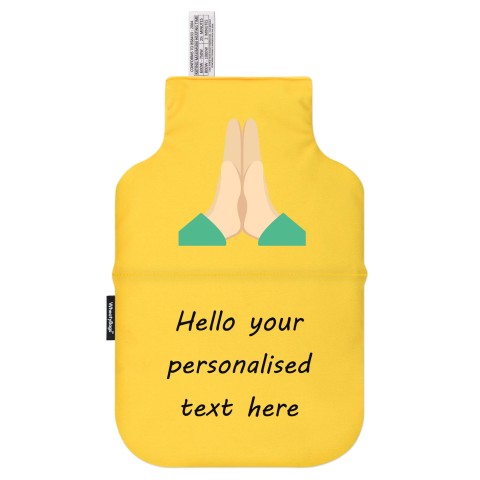 - Praying Hands Soft Velvet Polyester Fabric (Personalised with Text)