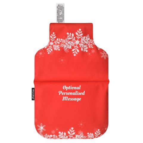 - Snowflakes on Red Design Soft Velvet Polyester Fabric