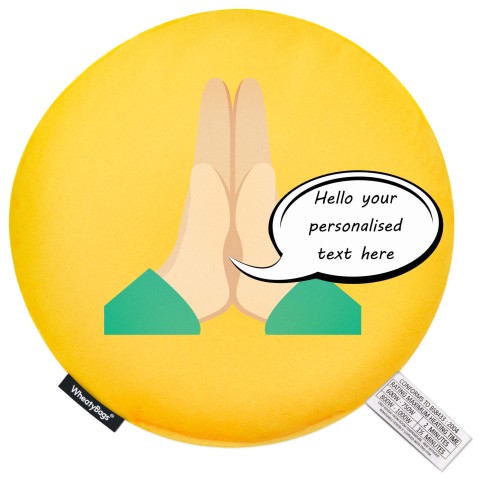 - Praying Hands Soft Velvet Polyester Fabric (Personalised with Text)