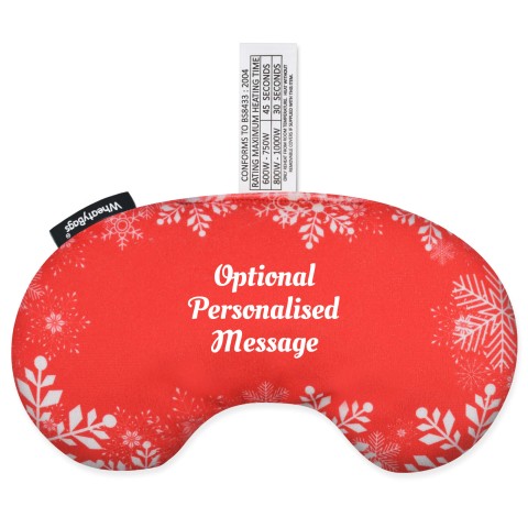 - Snowflakes on Red Design Soft Velvet Polyester Fabric