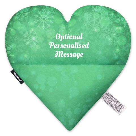 - Snowflakes on Green Design Soft Velvet Polyester Fabric