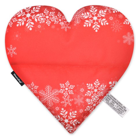 - Snowflakes on Red Design Soft Velvet Polyester Fabric (Personalised with Text)