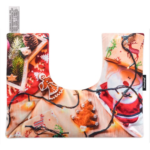 - 37cm x 27cm - Christmas Decorations Design Soft Velvet Polyester Fabric (Optional Personalised Gift Text)
