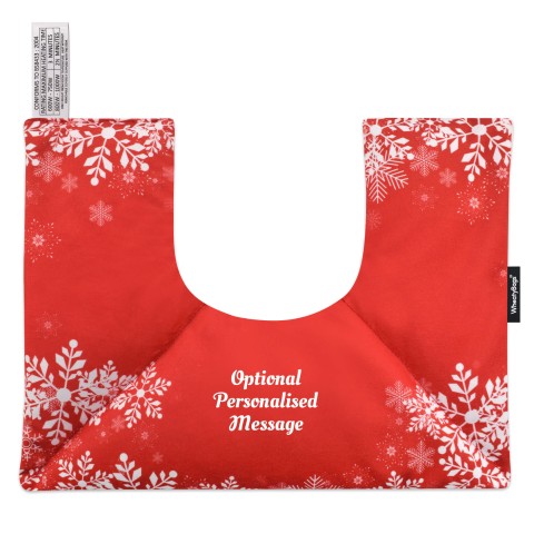 - Snowflakes on Red Design Soft Velvet Polyester Fabric